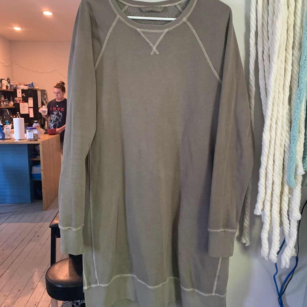 Abercrombie&Fitch long sleeve green sweater dress